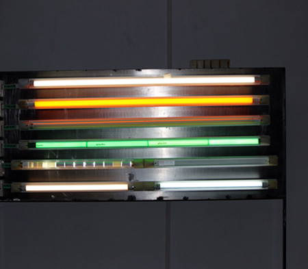 擴散膜套管后點燈后樣品